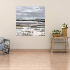 Yihui Arts Seascape Wall Art-Abstract Coastal Artwork Picture-Beach Oil