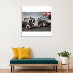 80902 Hot Rod Car Vintage Wall Print Poster US