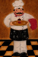 French Cook Kitchen Fat Chef Dancing Print Wall Art Home Decor – POSTER 20×30