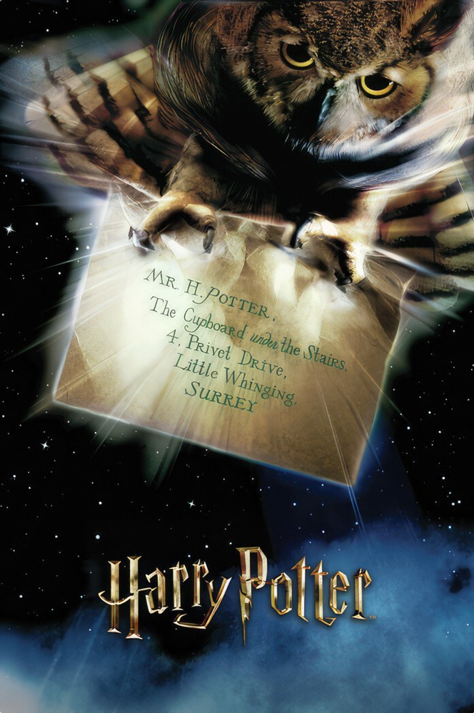 Harry Potter And The Sorcerer’s Stone – Movie Poster (Teaser – Owl & Letter)