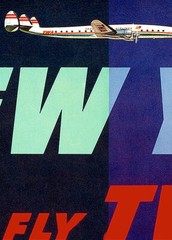 TWA Times Square NYC 1960s Vintage Style Travel Poster – 16×24