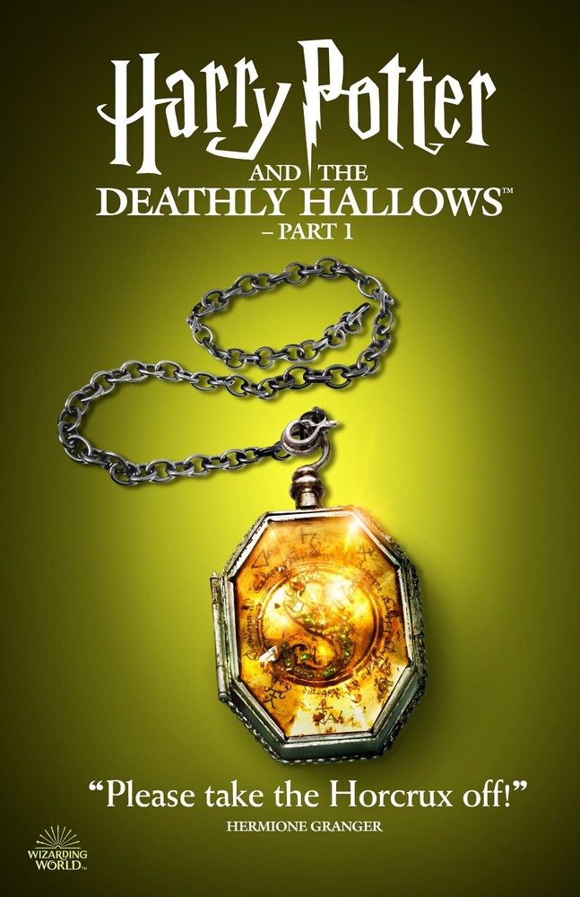 AA1871 Harry Potter and the Deathly Hallows Part 1 2010 Necklace Poster 11×17