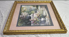 2 Home Interiors & Gifts Floral Wall Hanging Pictures Artwork Coordinating Set