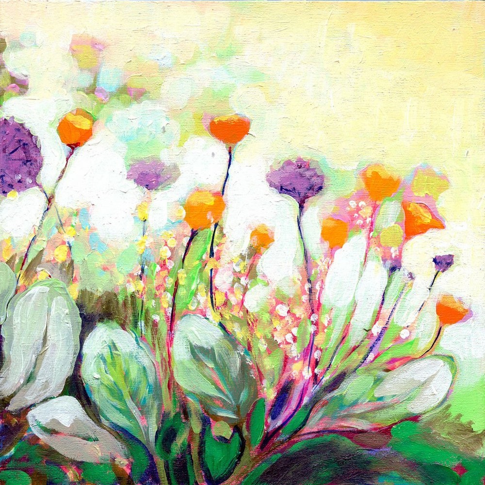 Spring Garden Surprises I, Jennifer Lommers, Art Print Poster 14″ x 11″ 4710