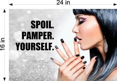 Hair Salon 29 Photo-Realistic Paper Poster Beauty Sign Non-Laminate Horizontal