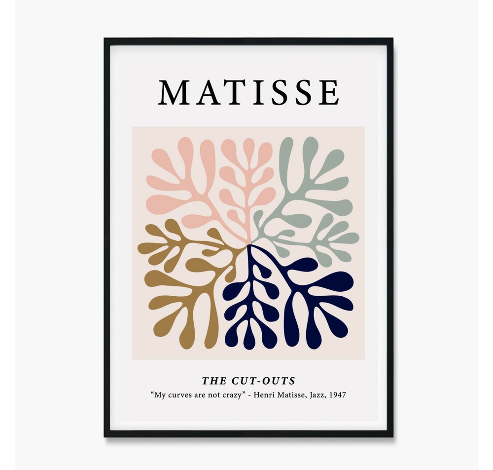 Matisse Art Print Poster, Matisse Cut Outs, Matisse Art, Vintage Art Cutouts 1
