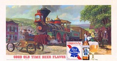PABST BLUE RIBBON BEER ADVERTISING POSTER