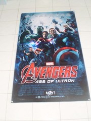 Avengers Age of Ultron Banner Poster 3×5 ft IMAX Theater Exclusive Vinyl Rare