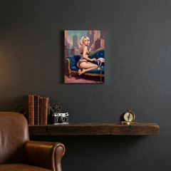 Gwen Stacy Canvas Print 12×16 – Vintage Retro Pin-Up Wall Art Decor