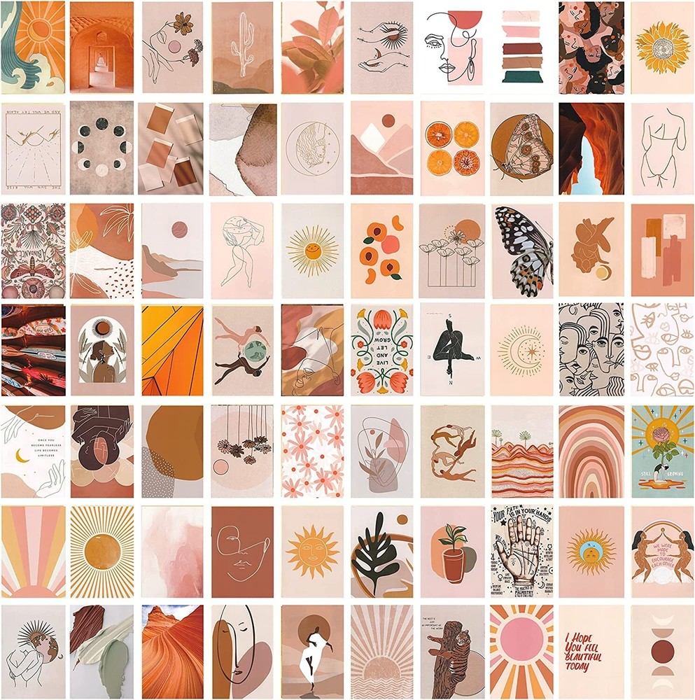Photo Collage Kit for Wall Aesthetic 70-Pcs Set Aesthetic Pictures for Wall 4×6
