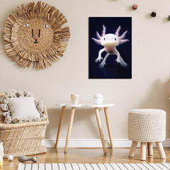 Wall Art Reptile Animal Axolotl Birthday Gifts Decorations Canvas Poster Printin