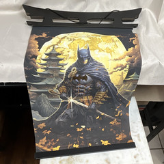 Batman Wall Hanging Poster Black/Gold Paper Vertical 24 in Hanging DC