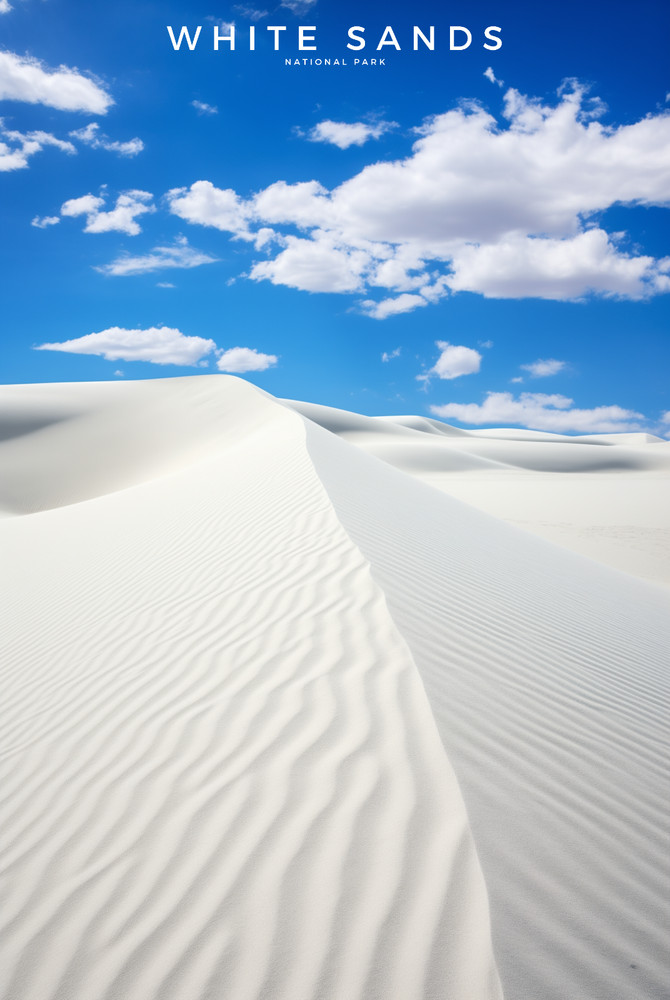 White Sands National Park Poster Premium Photo Print Wall Art 4 Sizes #2