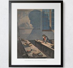 Napoleon Bonaparte Studying At The Academy Paris France Premium Art Print