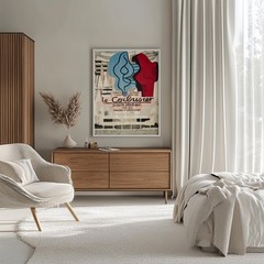 Le Corbusier Poster Print Mid Century Modern French Art Wall Decor