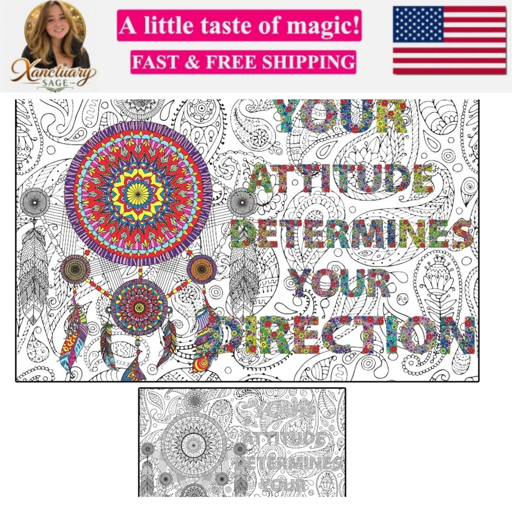 Large Wall Coloring Poster for Adults and Kids – Giant Coloring Posters Colla…