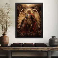 Archangel St. Michael Poster #1 Framing Optional Sacred Christian Satin Wall Art
