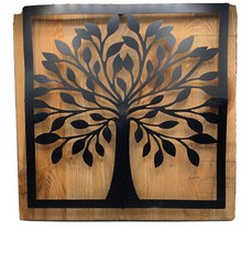 Plow and Hearth Tree Wall Art, 20” X 20”, 58D42