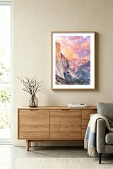 Set of 6 | Denali US National Parks Landscape Watercolor Art – Digital Download