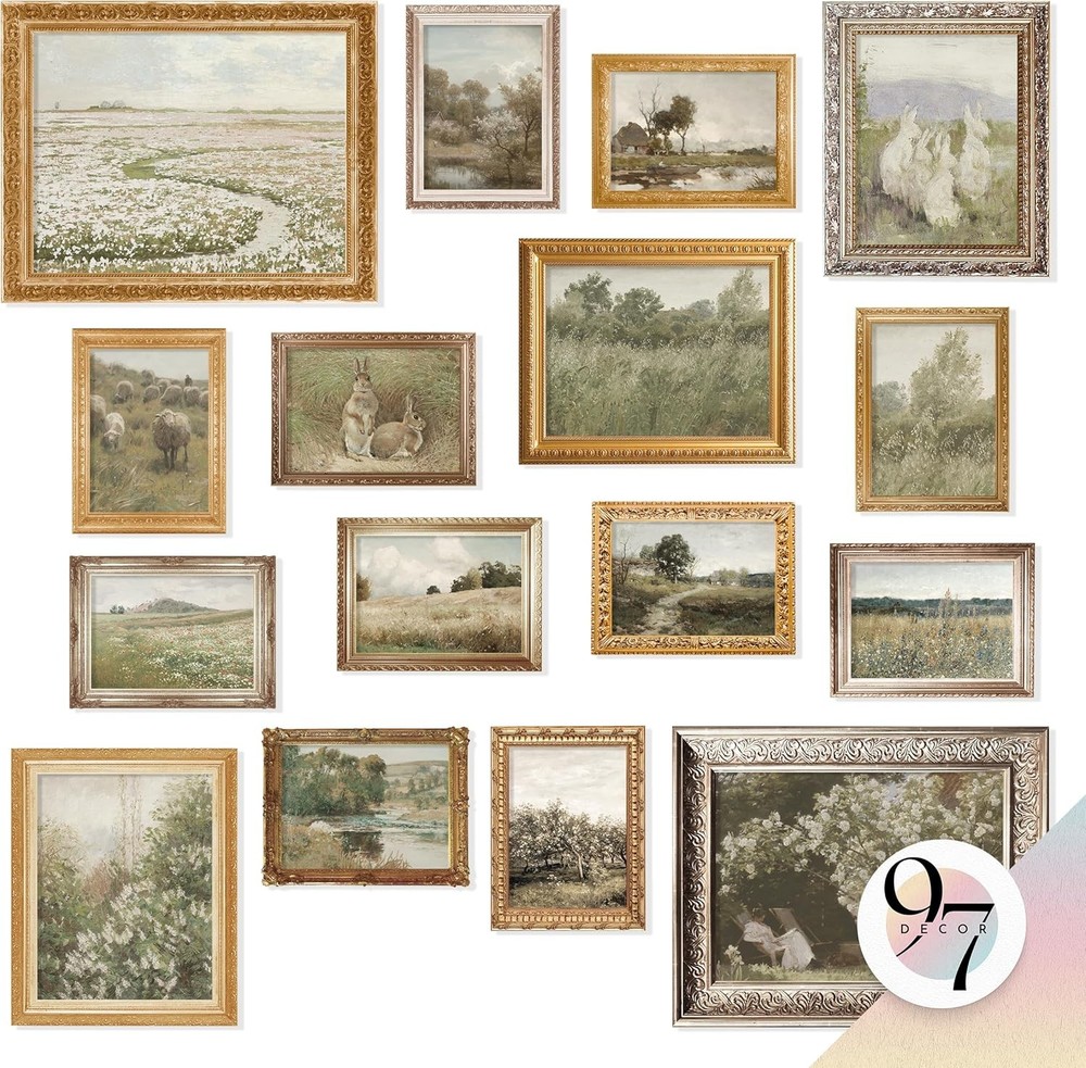 97 Decor Large 11×14 French Country Wall Art Decor – Vintage Wall Art Prints, Fa