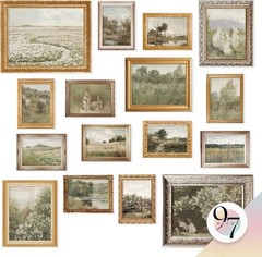 97 Decor Large 11×14 French Country Wall Art Decor – Vintage Wall Art Prints, Fa