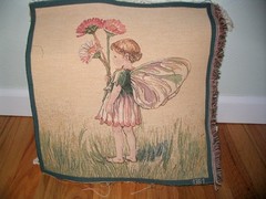 Wall Hanging Tapestry DAISY FAIRY Cecily Mary Barker Unfinished Panel