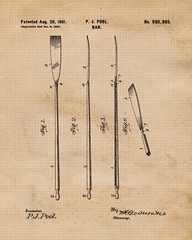 Classic Rowing Patent Prints, 4 (8×10) Art Decor Home Work Office School Student