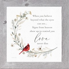 Choose a Saying – Framed Sympathy Art by Summer Snow -Multiple Phrases Available
