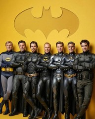 The Batman Actors Poster Print 12×18 16×24 Keaton Bale Affleck Adam West