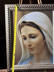 MEDJUGORJE VIRGEN VIRGIN MARIA MARY VTG 17”x14”