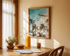 Beach Ocean Relaxing Wall Art Poster Print TR100-66_0
