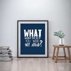 What would you Inspirational Wall Art Print Motivational Quote Poster Decor Gift