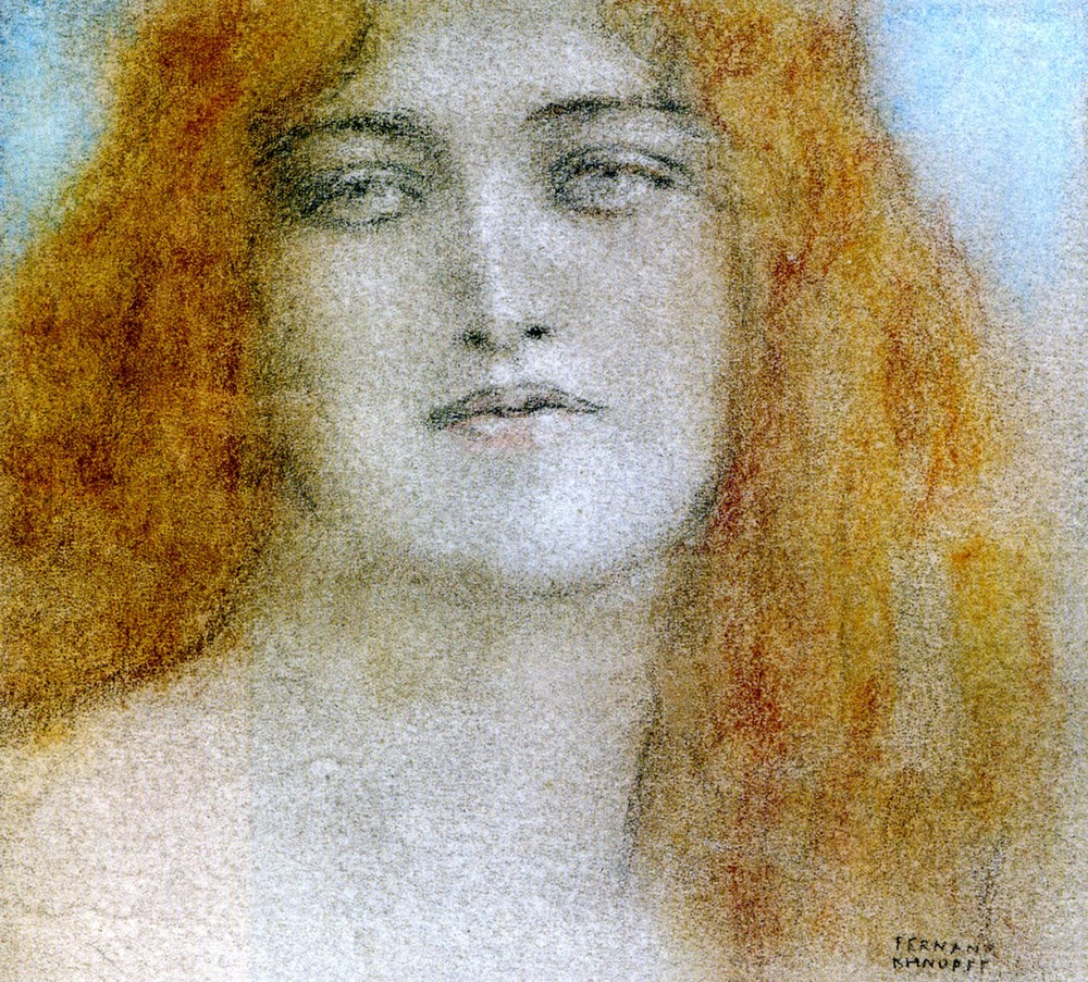 FERNAND KHNOPFF STUDY OF WOMAN’S PORTRAIT 2000-Now GICLEE PRINT FINE ART CANVAS