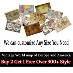 1570s Vintage World Map Old Style Poster Kingdom of Bohemia 24 x 36 Inch #040