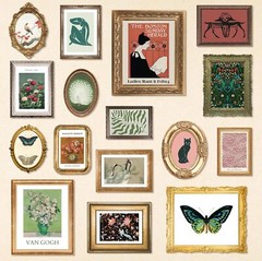 97 Decor Vintage Eclectic Home Decor – 16 Pcs Boho Gallery Wall Art Prints Se…