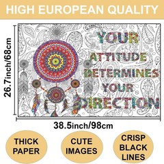 Large Wall Coloring Poster for Adults and Kids – Giant Coloring Posters Colla…