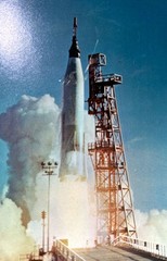 Mercury-Atlas 8 (MA-8) Rocket liftoff Photo Poster Print Space Nasa Science