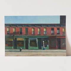 Early Sunday Morning by Edward Hopper Oil Painting America Wall Art Poster Print