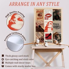 Downtown Girl Room Decor, 50pcs Y2k Posters with Stickers, Vintage Downtown G…
