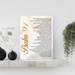 Inspirational Bible Verse Print Positive Psalm 91 He Who Dwells in the Secret…