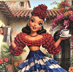Rita the Rumberita / Original Digital Artwork 30″ X 20″ Wrapped Gallery Canvas