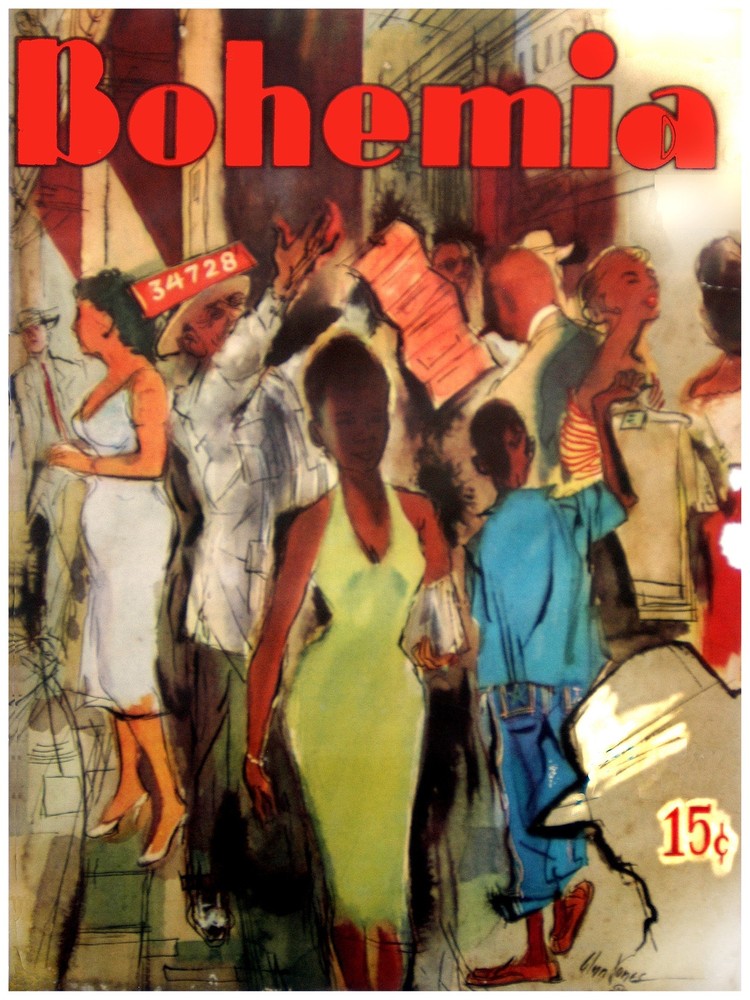 400.Cuban Poster»City Festivity Havana life Bohemia .Unique Interior Design