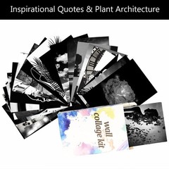Wall Collage Kit, Black & White Aesthetic Pictures, 50PCS 4×6 Inch Picture Co…