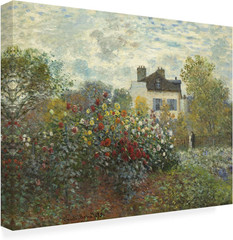 Wrapped Canvas Wall Art – Claude Monet ‘The Artist’S Garden in Argenteuil’ Wall