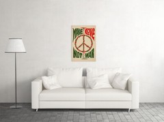 Make Love Not War Usa 1967 Classic Slogan Wall Art Home Decor – POSTER 20×30