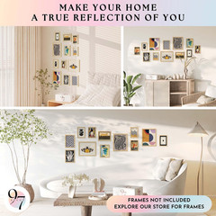 97 Decor Vintage Eclectic Wall Art Collage – Abstract Modern Art Prints For Wall