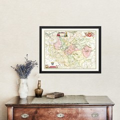 Old Map of Poland 1665 – Vintage Poland Art Wall Decor