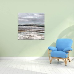 Yihui Arts Seascape Wall Art-Abstract Coastal Artwork Picture-Beach Oil