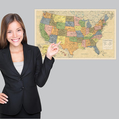 2 Pack – Laminated World Map & US Map Poster Set – Wall Chart Map of the World
