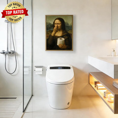 Funny Mona Lisa Bathroom Art Holding Her Nose Mona Lisa Poster Pinching Nose Wal